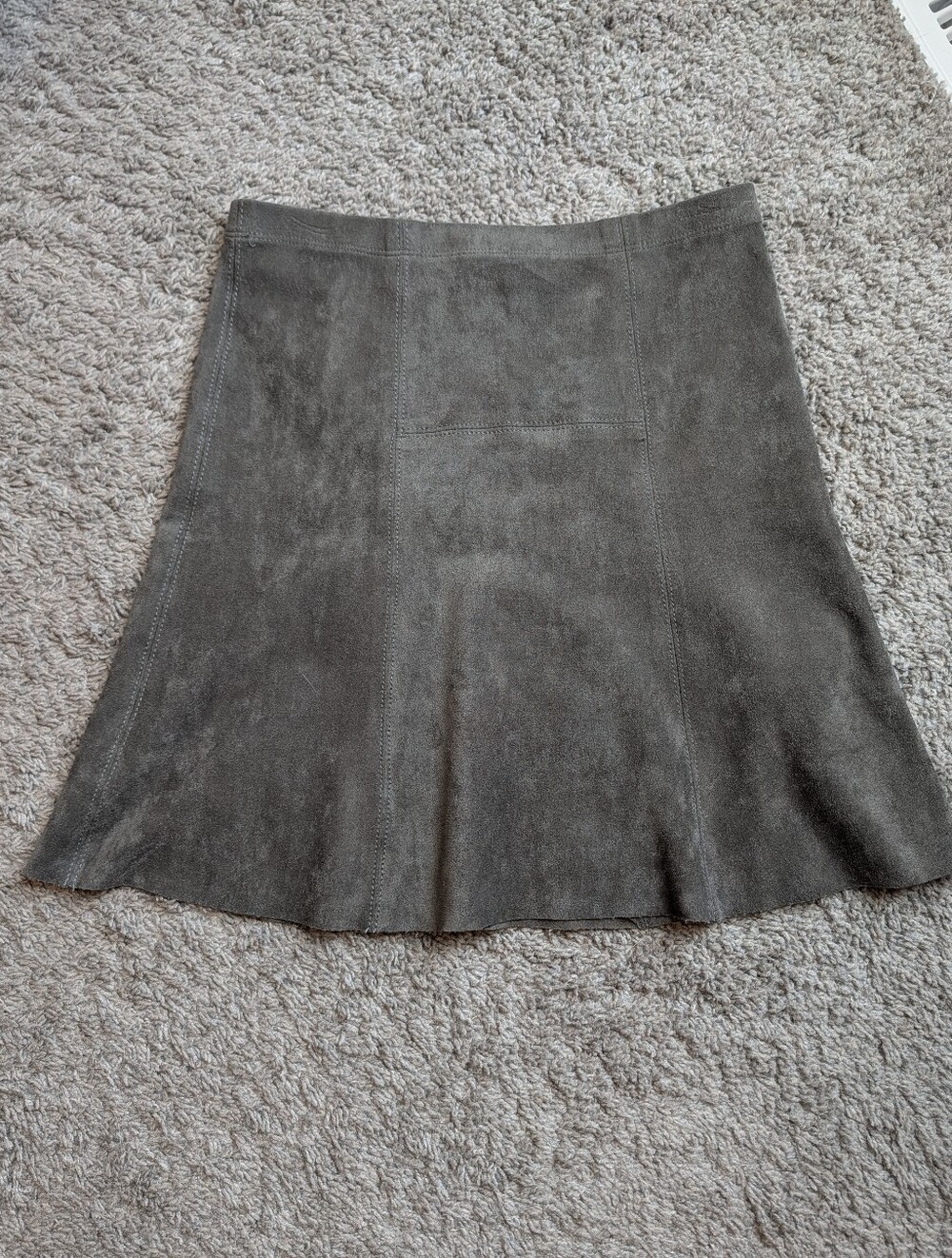 Karen Kane Suede A-Line Skirt Fall Winter, XS
